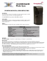 Preview for 1 page of Transmitter Solutions iGAZERSR66HD Photo Eyes Operating And Installation Instructions