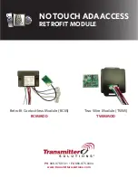 Transmitter Solutions RCMMOD Manual preview