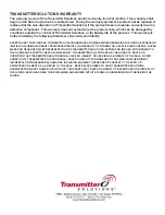 Preview for 54 page of Transmitter Solutions TS-NX/CL Installation Manual