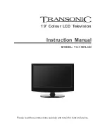 Transonic TC-1901LCD Instruction Manual preview