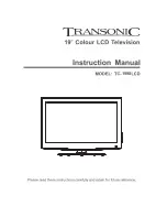 Предварительный просмотр 1 страницы Transonic TC-1998LCD Instruction Manual