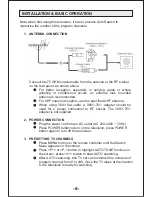 Предварительный просмотр 7 страницы Transonic TC-29E9TV Instruction Manual