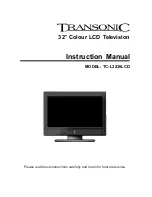 Transonic TC-L3236LCD Instruction Manual preview