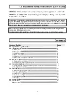 Preview for 3 page of Transonic TC2536HDMI-DVD Instruction Manual