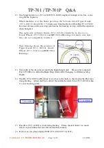 Preview for 8 page of Transpak Atlantis TP-701 Technical Questions And Answers