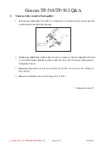 Preview for 9 page of Transpak Genesis TP-501 Technical Questions And Answers