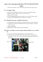 Preview for 7 page of Transpak TP-201 Technical Questions And Answers