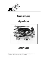 Transrotor APOLLON TMD Manual preview