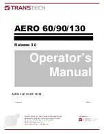 Preview for 1 page of Transtech AERO 130 Operator'S Manual