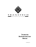 Transtech Transputer User Manual предпросмотр