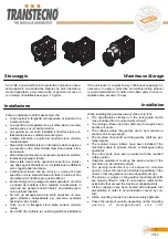 Preview for 3 page of Transtecno CM 026 Installation And Maintenance Instructions Manual