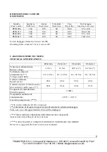 Preview for 2 page of Transtecno PLN Series User Manual