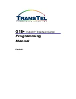 TransTel Communications G1E Plus User Manual preview