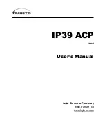 Preview for 1 page of TransTel Communications IP3922 Series User Manual