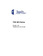 TransTel Communications TDS 600 Series User Manual preview