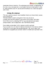 Preview for 14 page of Transvideo CineMonitorHD 3DView Operator'S Manual