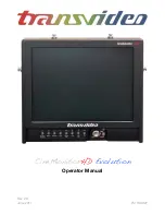 Transvideo CineMonitorHD10 SB Evolution Operator'S Manual preview