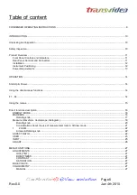 Preview for 5 page of Transvideo CineMonitorHD103DView evolution Operator'S Manual