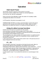 Preview for 12 page of Transvideo CineMonitorHD103DView evolution Operator'S Manual