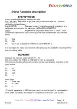 Preview for 14 page of Transvideo CineMonitorHD103DView evolution Operator'S Manual