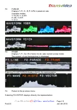 Preview for 17 page of Transvideo CineMonitorHD103DView evolution Operator'S Manual