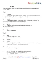 Preview for 21 page of Transvideo CineMonitorHD103DView evolution Operator'S Manual