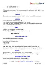 Preview for 42 page of Transvideo CineMonitorHD103DView evolution Operator'S Manual