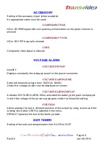Preview for 43 page of Transvideo CineMonitorHD103DView evolution Operator'S Manual