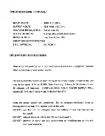 Preview for 2 page of Transwest mk III Operating Instructions