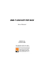 Transystem DVB-T User Manual preview