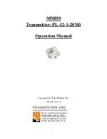 Transystem PL-12-1-28ND Operation Manual preview