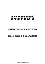 Preview for 2 page of Trantec S3500 Series Operating Instructions Manual