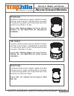 Предварительный просмотр 5 страницы Trapzilla TSS-27 Installation & Maintenance Instructions Manual