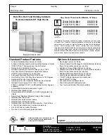 Traulsen AIH132LP-FHS Specifications предпросмотр