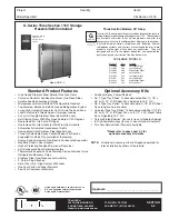 Preview for 1 page of Traulsen G31010 Specification Sheet