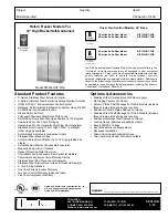 Traulsen RIF132HUT-FHS Specification Sheet preview