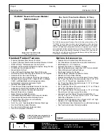 Preview for 1 page of Traulsen RLT132WUT-FHS Specification Sheet