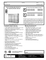 Preview for 1 page of Traulsen RRI332LPUT-FHS Specification Sheet