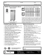 Traulsen TR35755 Specification Sheet preview