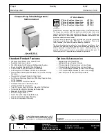 Traulsen UPT276-L Specification Sheet preview