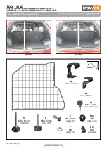 Preview for 1 page of travall TDG 1512D Fitting Instructions