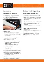 Preview for 8 page of Travel Chef PRI5590DP User Manual And Product Specifications