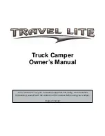 Travel Lite 1000SLRX Illusion Slide Out Owner'S Manual preview