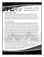 Предварительный просмотр 32 страницы Travel Lite TLRV ROVE LITE Owner'S Manual