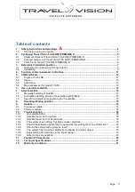 Предварительный просмотр 3 страницы Travel Vision TVA 65 User Manual