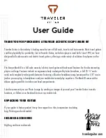 Traveler Guitar Escape Mark III User Manual preview