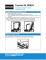 Предварительный просмотр 1 страницы Traveler DC 8500 Quick Setup Manual