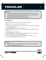 Preview for 17 page of Traveler Z 2000 User Manual