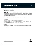 Preview for 67 page of Traveler Z 2000 User Manual