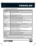 Preview for 72 page of Traveler Z 2000 User Manual